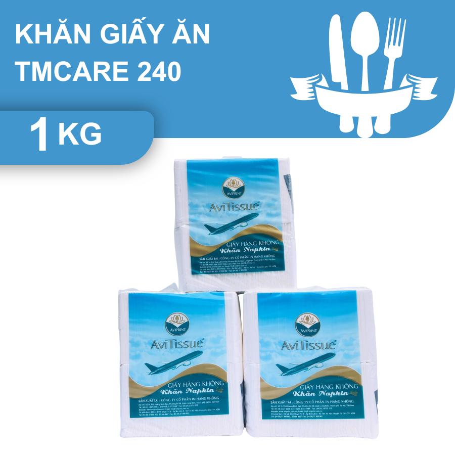 Khăn giấy ăn hãng AviTissue - Hàng không