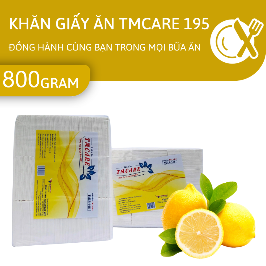 Khăn giấy ăn dạng rút TMCARE mã TMGA-SL195 (0.8)