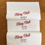 


																	 Khăn giấy ăn in logo KING CLUB 
