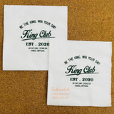 


																	 Khăn giấy ăn in logo KING CLUB 
