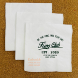 


																	 Khăn giấy ăn in logo KING CLUB 