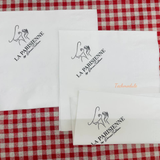


																	 Khăn giấy ăn in logo LA PARISIENNE 