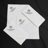 


																	 Khăn giấy ăn in logo LA VIE EN ROSE 