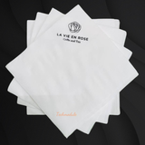 


																	 Khăn giấy ăn in logo LA VIE EN ROSE 