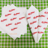 


																	 Khăn giấy ăn in logo LA CREME 