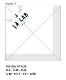 


																	 Khăn giấy ăn in logo LALAB 