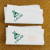 


																	 Khăn giấy ăn in logo LALAB 