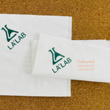 


																	 Khăn giấy ăn in logo LALAB 