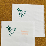 


																	 Khăn giấy ăn in logo LALAB 