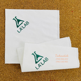 


																	 Khăn giấy ăn in logo LALAB 
