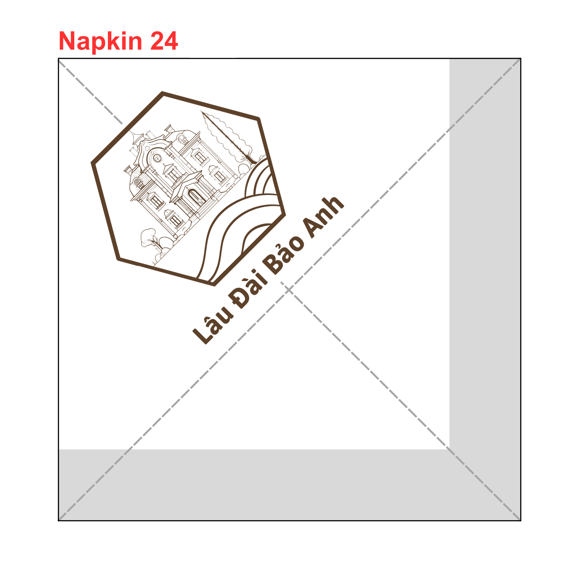 


																																														 Khăn giấy ăn in logo LÂU ĐÀI BẢO ANH 