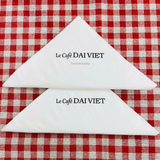 


																	 Khăn giấy ăn in logo CAFE DAI VIET 