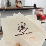 


																	 Khăn giấy ăn in logo LITA COFFEE 