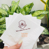 


																	 Khăn giấy ăn in logo LITA COFFEE 