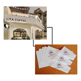 


																	 Khăn giấy ăn in logo LITA COFFEE 