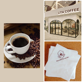 


																	 Khăn giấy ăn in logo LITA COFFEE 