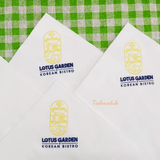


																	 Khăn giấy ăn in logo LOTUS GARDEN 