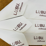 


																	 Khăn giấy ăn in logo LUBU CHILL HOUSE 