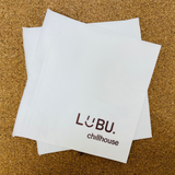 


																	 Khăn giấy ăn in logo LUBU CHILL HOUSE 