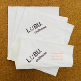 


																	 Khăn giấy ăn in logo LUBU CHILL HOUSE 