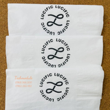 


																	 Khăn giấy ăn in logo LUCIFIC 