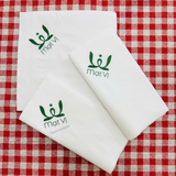 


																	 Khăn giấy ăn in logo MẠT VỊ 