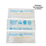 


																	 Khăn vải ướt thơm màng OPP in logo thương hiệu riêng 1-2 màu theo yêu cầu 