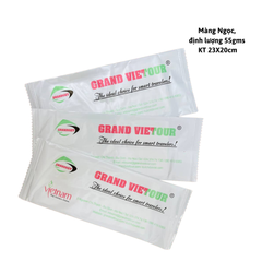 Khăn vải ướt thơm màng OPP in logo thương hiệu riêng 3-4 màu theo yêu cầu 