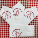 


																	 Khăn giấy ăn in logo TIỆC MẠNH TIẾN 