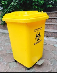 Thùng rác BPG60L-FO dậm chân (có bánh xe)