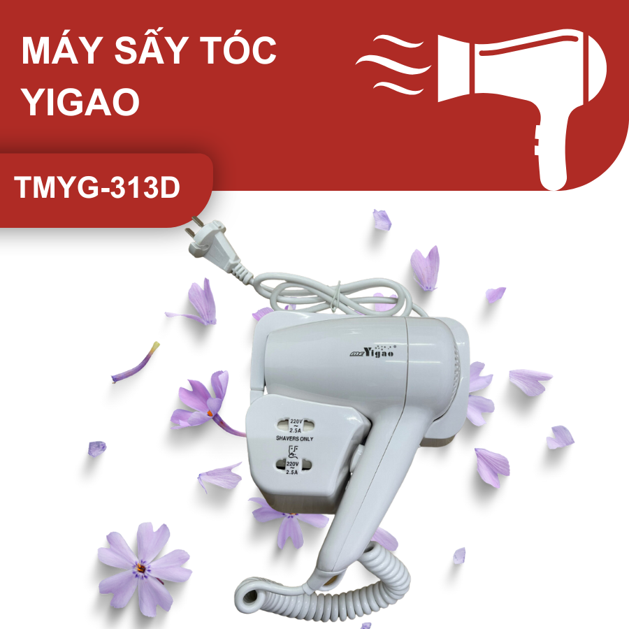 Máy sấy tóc treo tường hãng YIGAO mã TMYG-313D