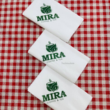 


																	 Khăn giấy ăn in logo MIRA 