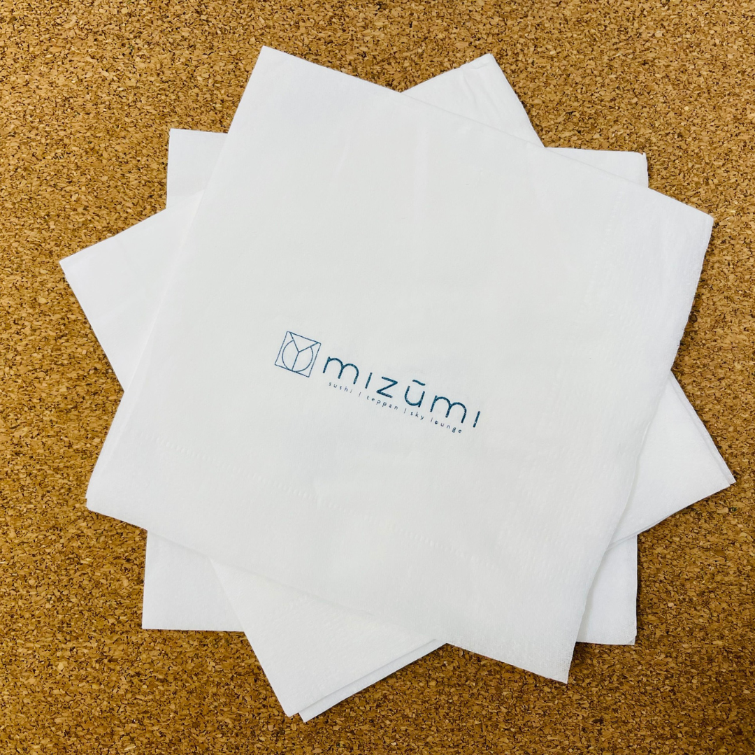  Khăn giấy ăn in logo MIZUMI 
