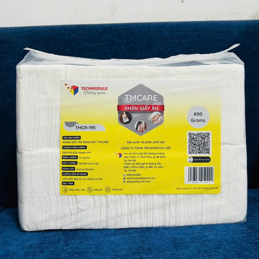  Khăn giấy ăn dạng rút TMCARE mã TMGA-SL195 (0.8) 