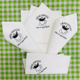


																	 Khăn giấy ăn in logo NẮNG COFFEE 