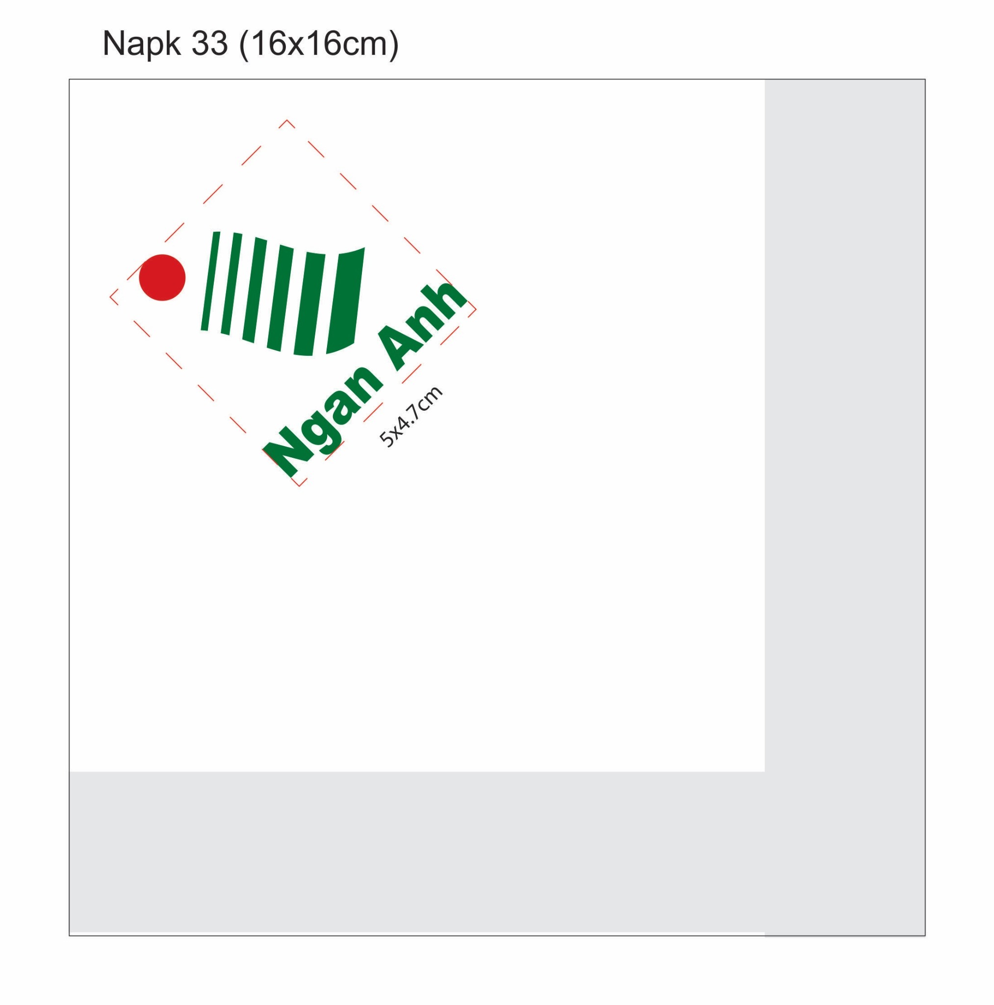 Khăn giấy ăn in logo NGAN ANH