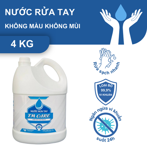 Nước rửa tay TMCARE 4 Kg không màu không mùi