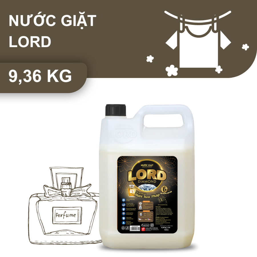 Nước giặt Lord Diamond hương nước hoa Pháp