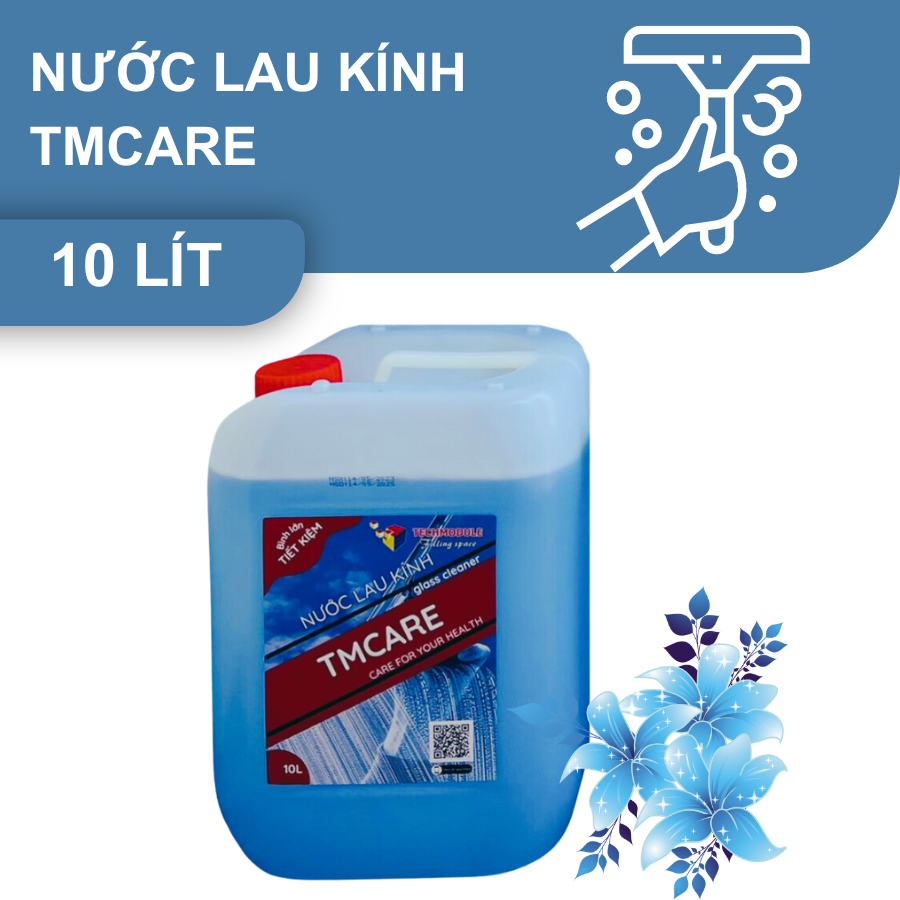 Nước lau kính TMCARE can to sử dụng cho toà nhà - văn phòng - nhà máy - trung tâm chăm sóc xe