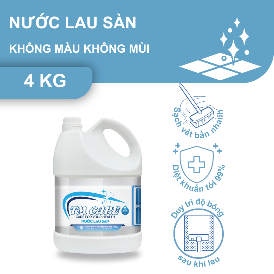 Nước lau sàn kháng khuẩn TMCARE không màu không mùi