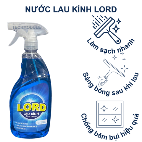 Nước lau kính hãng Lord (1 thùng 12 chai)