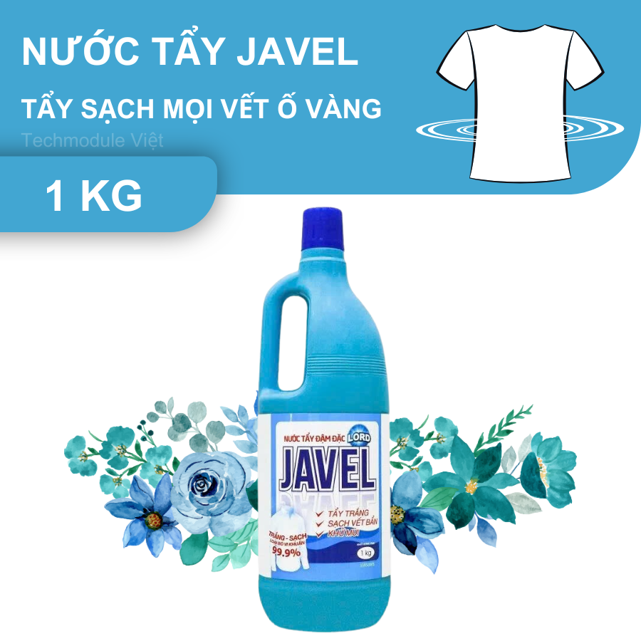 Nước tẩy quần áo Javel Lord đậm đặc