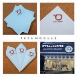 


																	 Khăn giấy ăn in logo O' TEA & COFFEE 