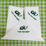 


																	 Khăn giấy ăn in logo ƠI MỘT CHÚT CHILL! 