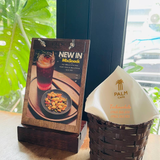 


																	 Khăn giấy ăn in logo PALM CAFE 
