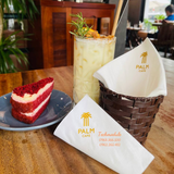 


																	 Khăn giấy ăn in logo PALM CAFE 