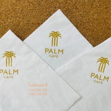 


																	 Khăn giấy ăn in logo PALM CAFE 