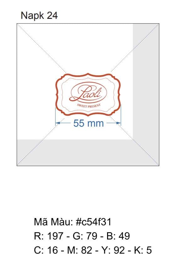 Khăn giấy ăn in logo PAOLI