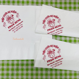 


																	 Khăn giấy ăn in logo TIỆC CƯỚI SỰ KIỆN PHẠM HÙNG 