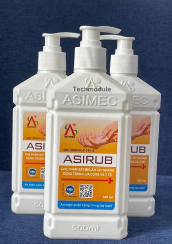 Dung dịch sát khuẩn tay nhanh hãng ASIRUB mã ASIRUB500ML